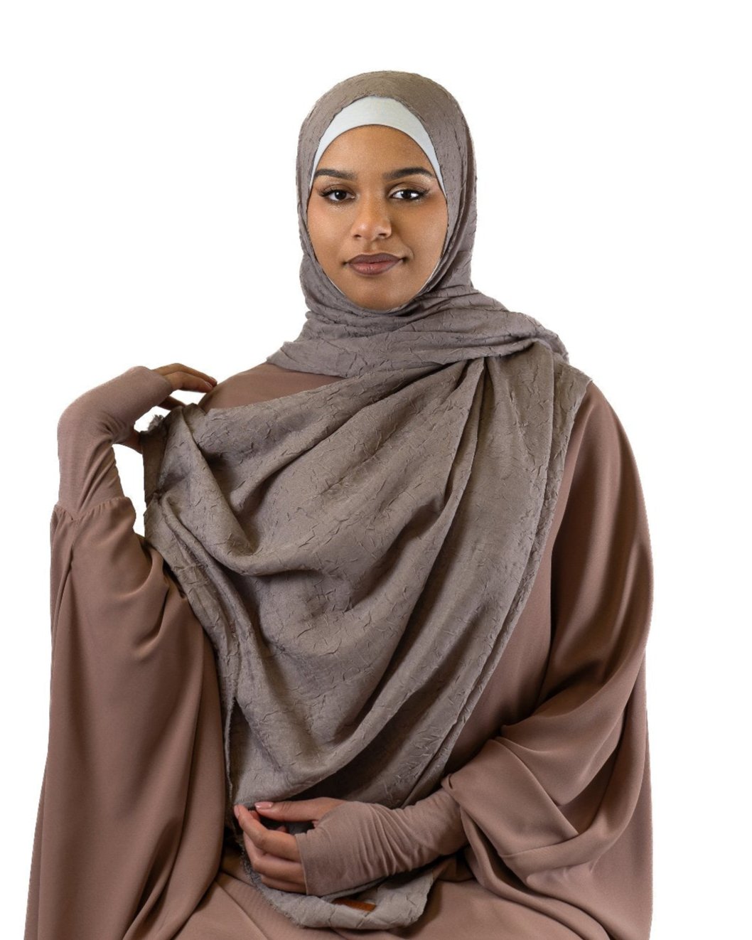 Hijab Scarf "Taupe bamboo" 6