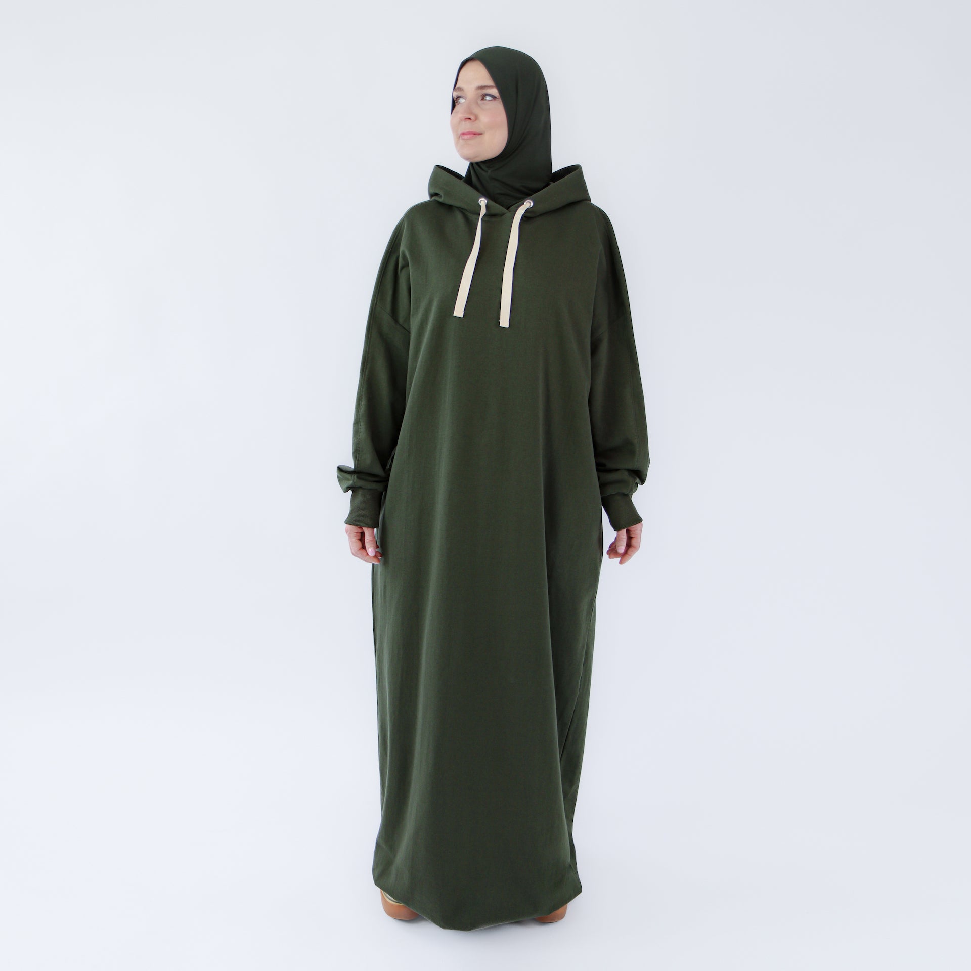 Muslim dress for women "Khaki Oasis" abaya dress style