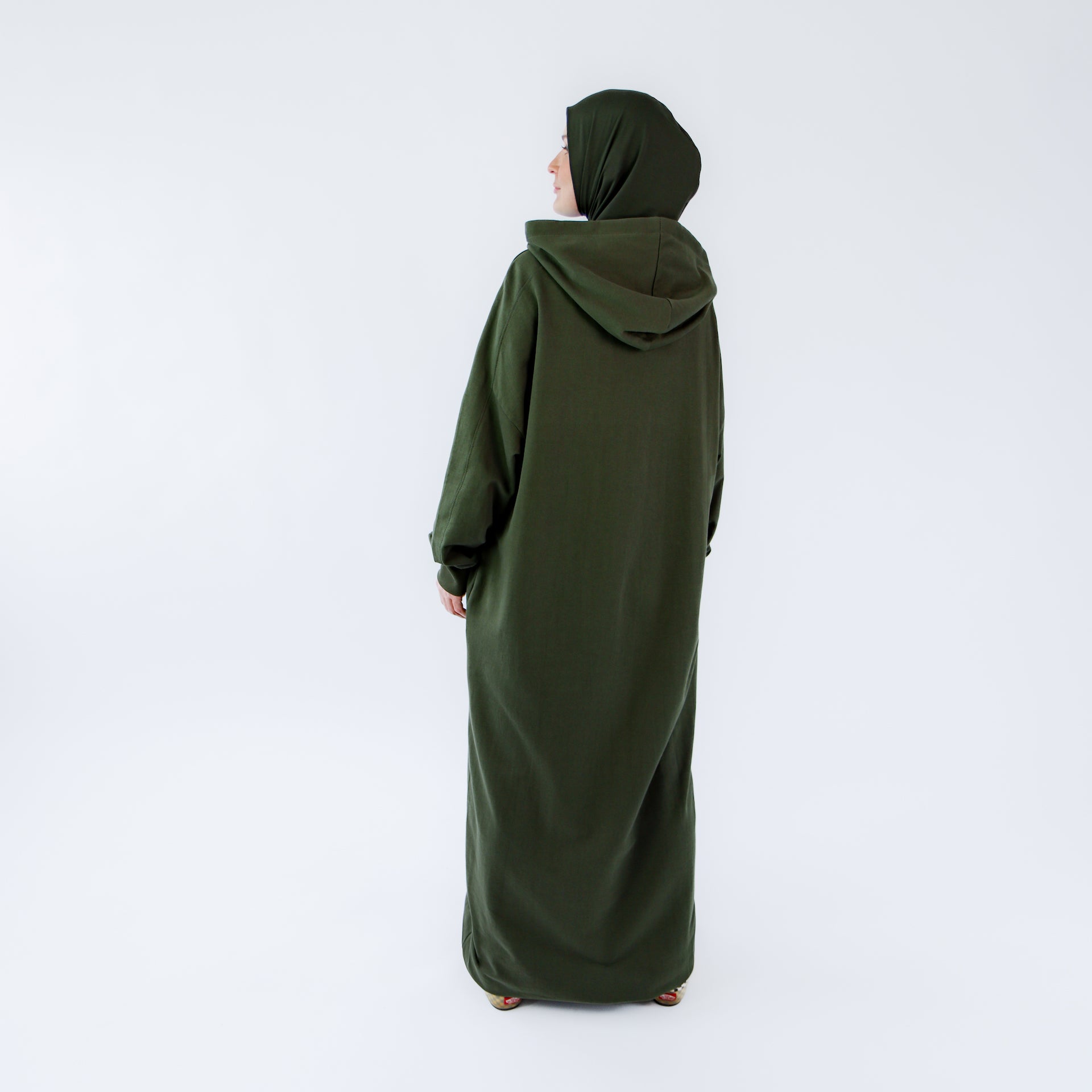 Muslim dress for women "Khaki Oasis" abaya dress style 3