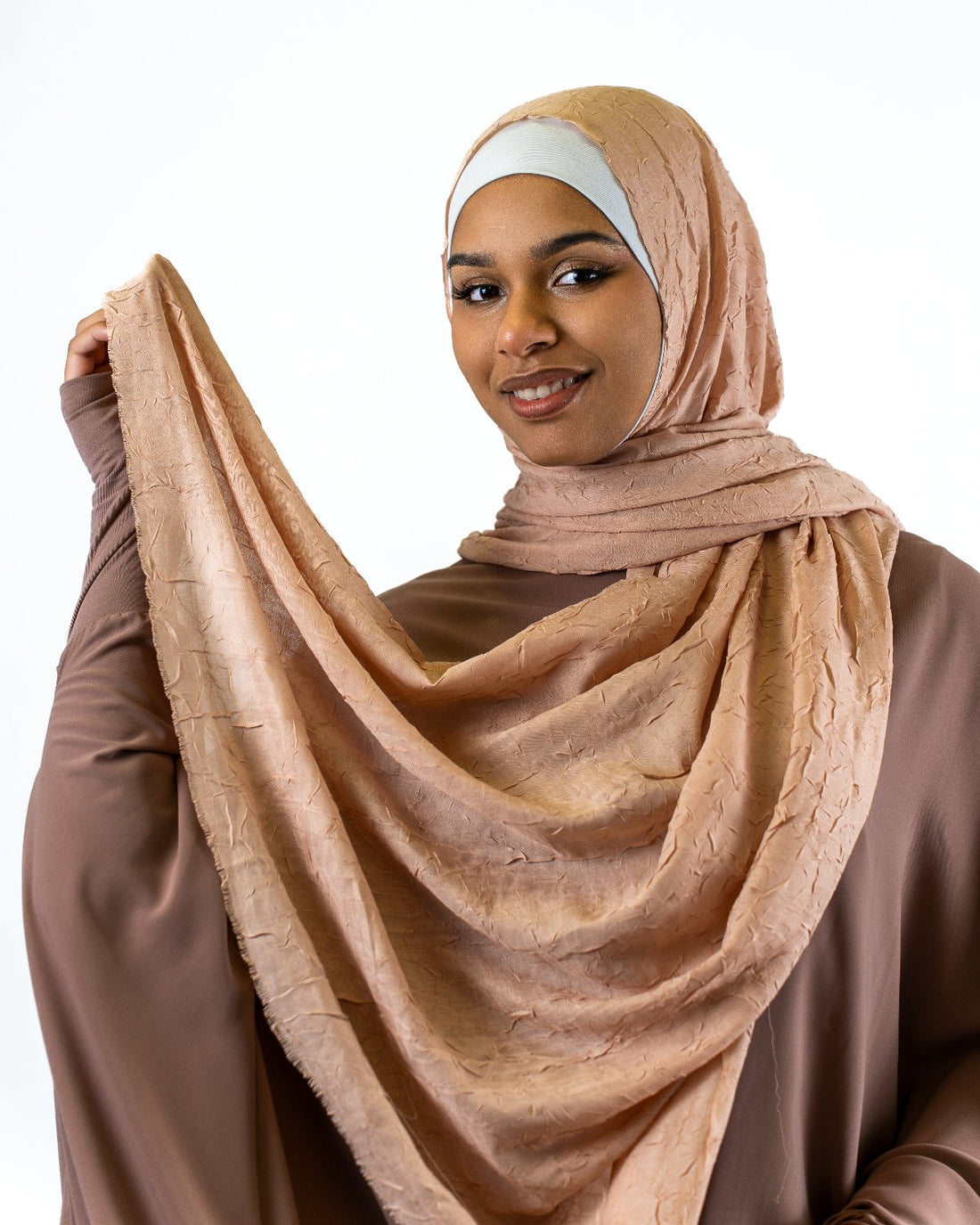 Hijab Scarf "Peach Nude bamboo"