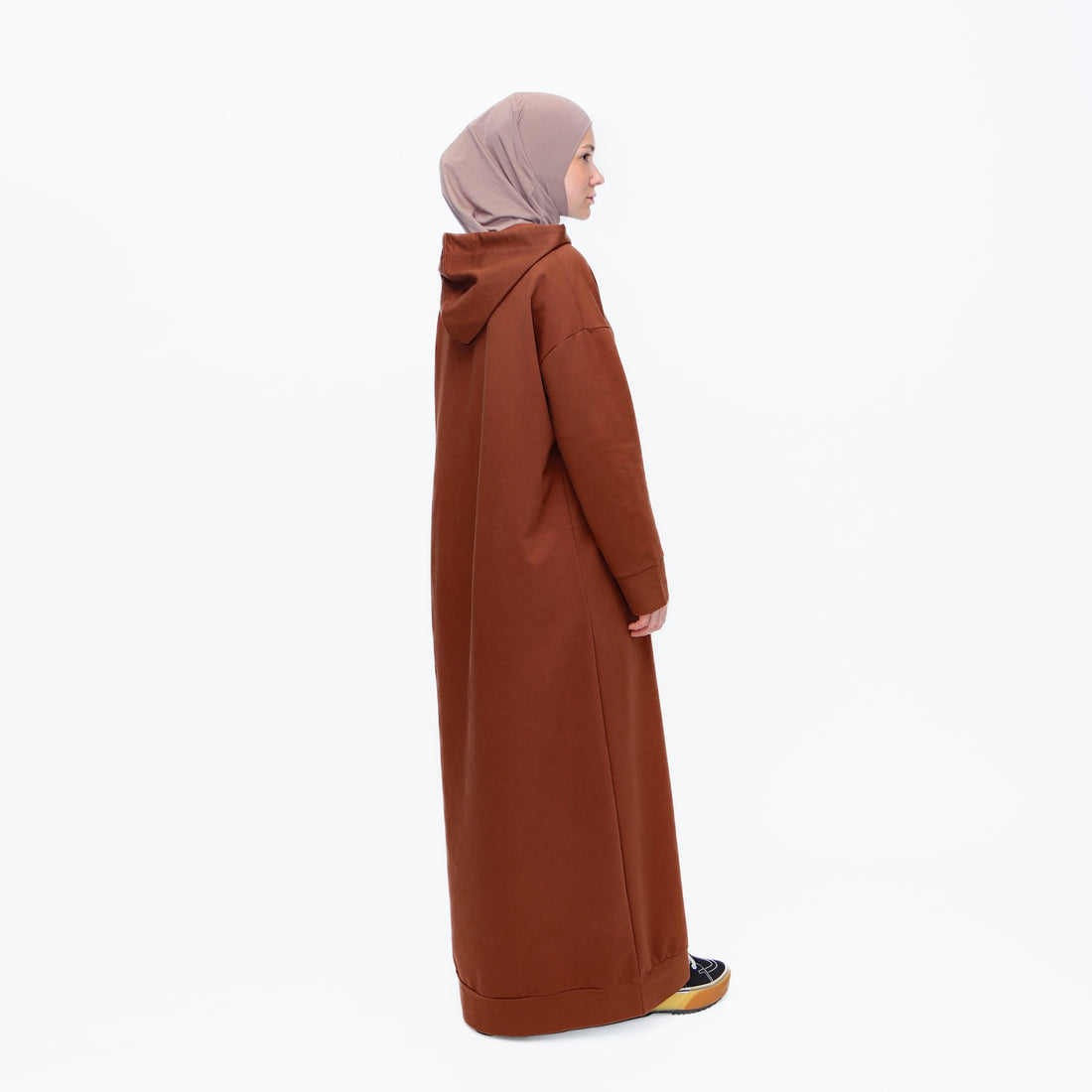 Мусульманское платье макси в стиле спортивная абая - "MOON"  