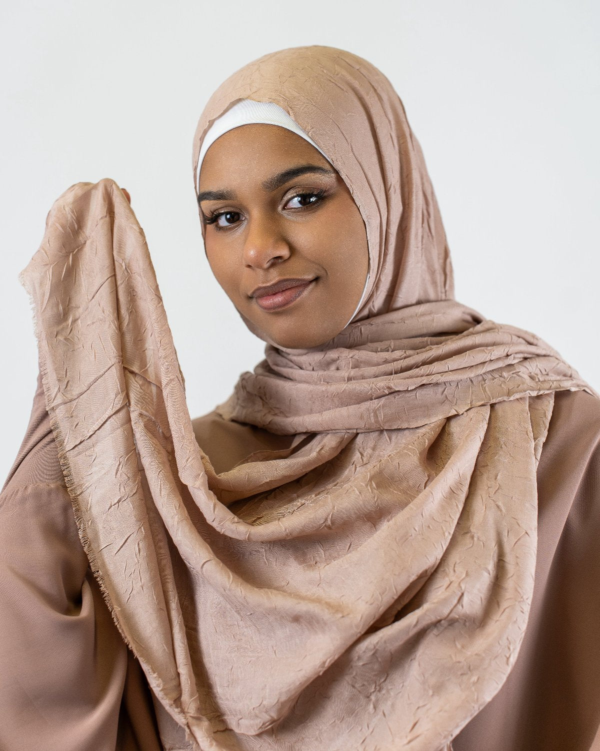 Hijab Scarf "Powdery Mocha bamboo" 10