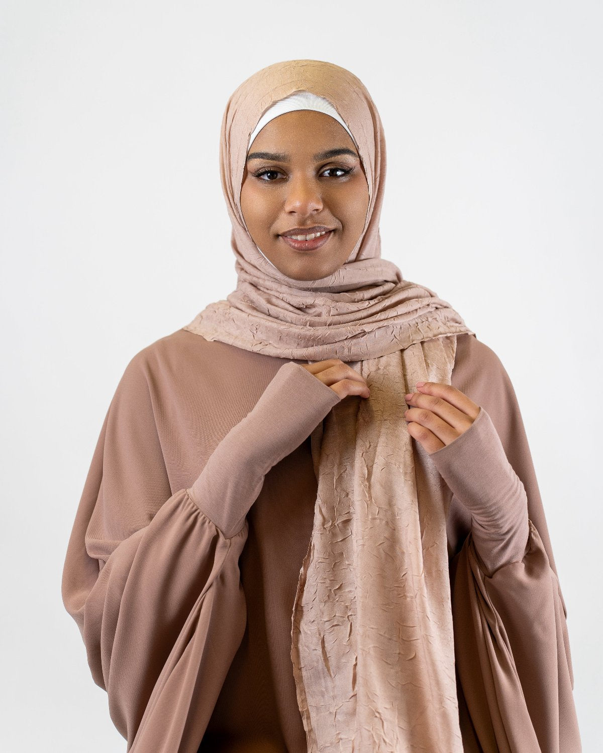 Hijab Scarf "Powdery Mocha bamboo" 9