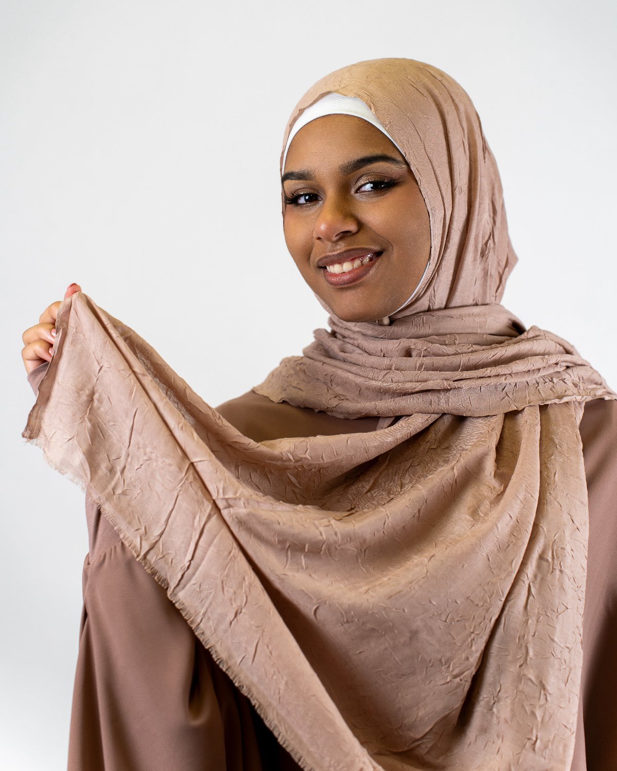 Hijab Scarf "Powdery Mocha bamboo" 4