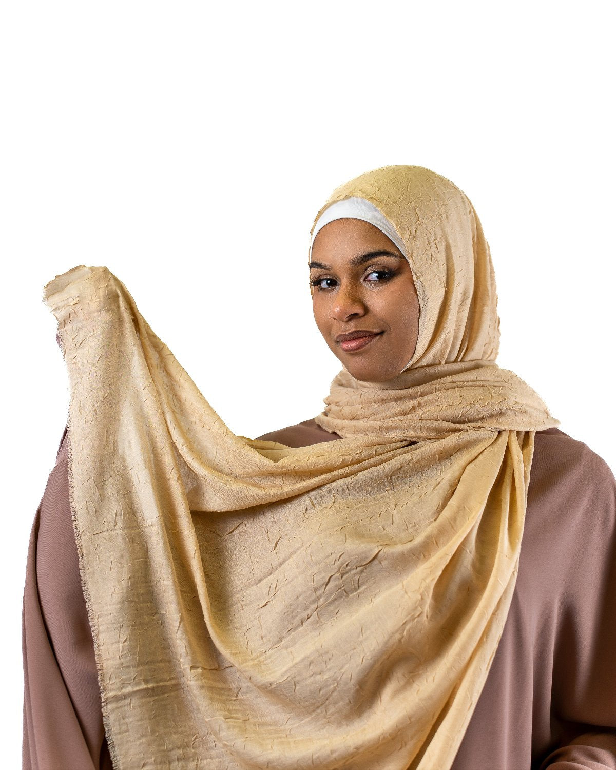 Hijab Scarf "Warm Beige bamboo" 3