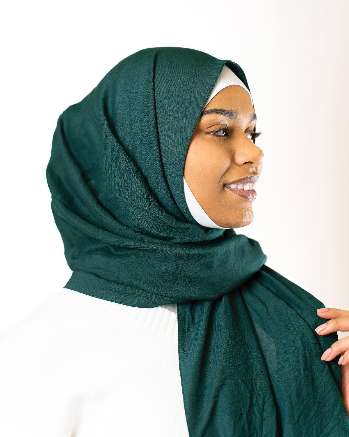 Hijab Scarf "Deep Emerald" Helsinki Suomi 2