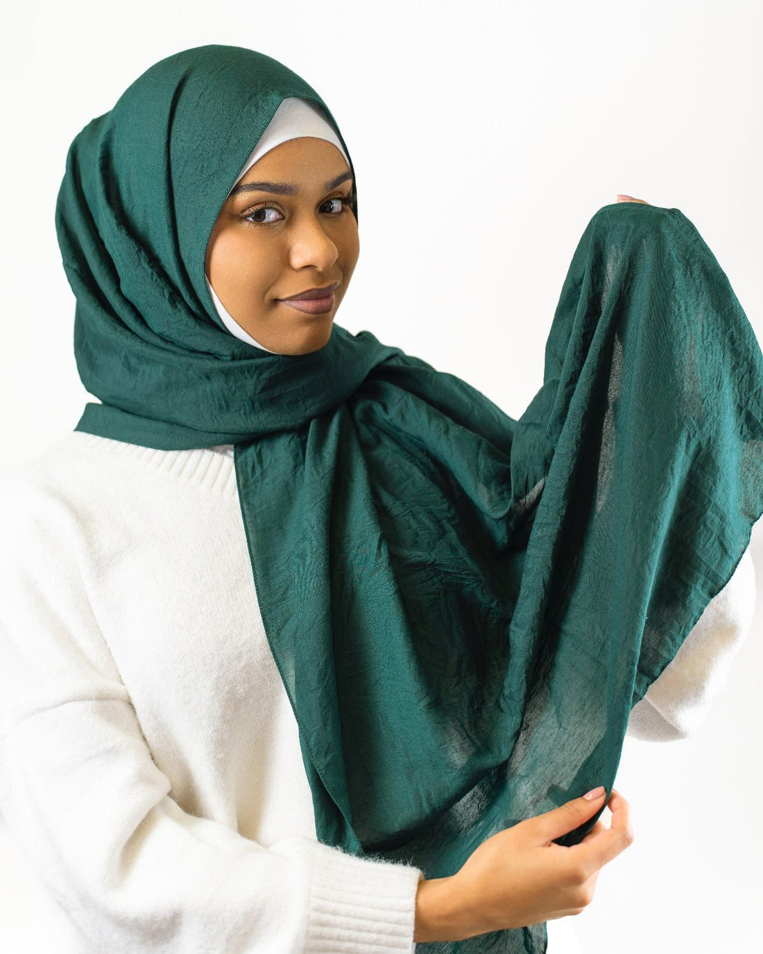 Hijab Scarf "Deep Emerald" Helsinki Suomi 1