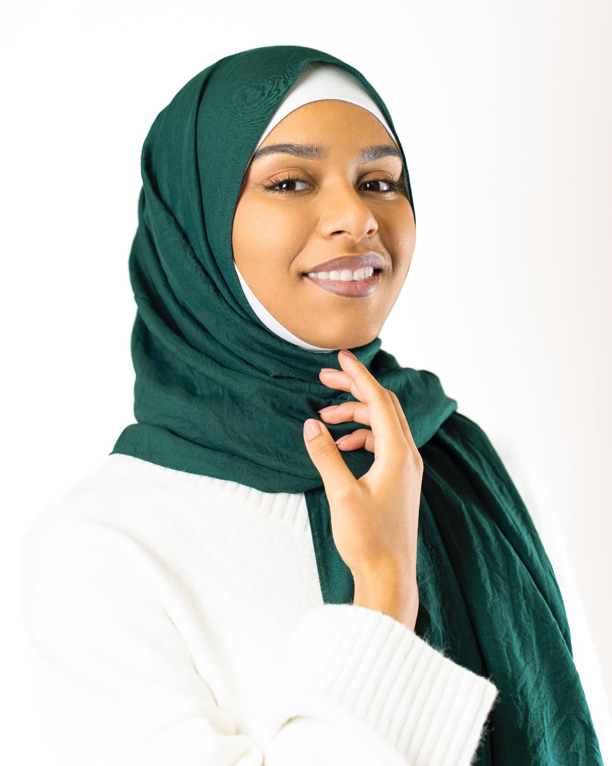 Hijab Scarf "Deep Emerald" Helsinki Suomi 5