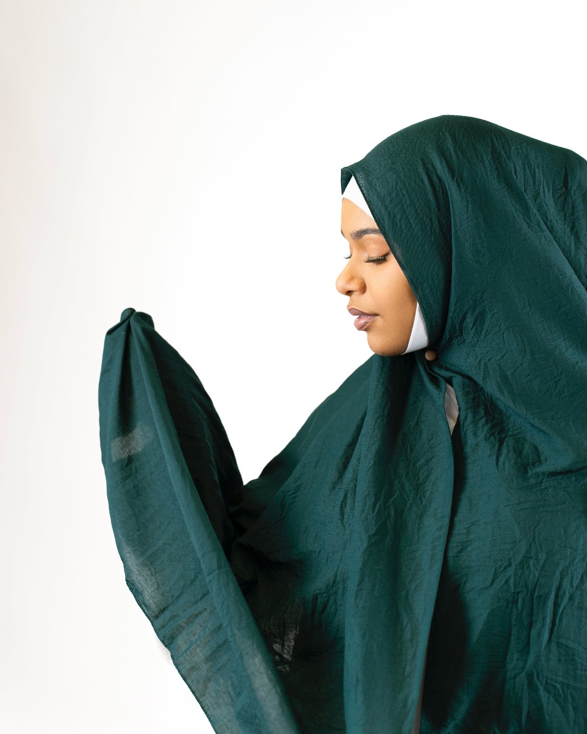 Hijab Scarf "Deep Emerald" Helsinki Suomi 4