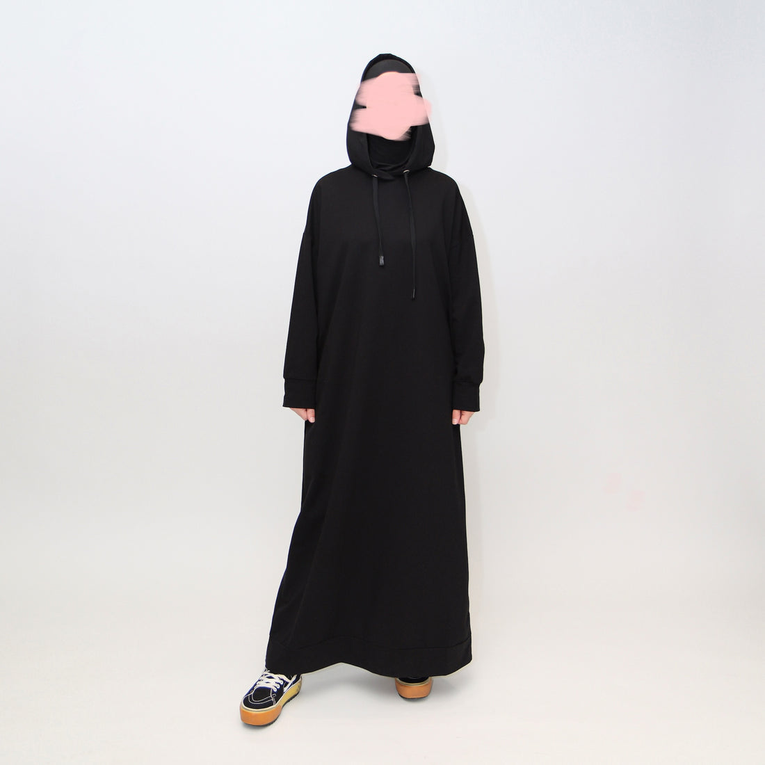 Мусульманское платье макси в стиле спортивная абая - "MOON"