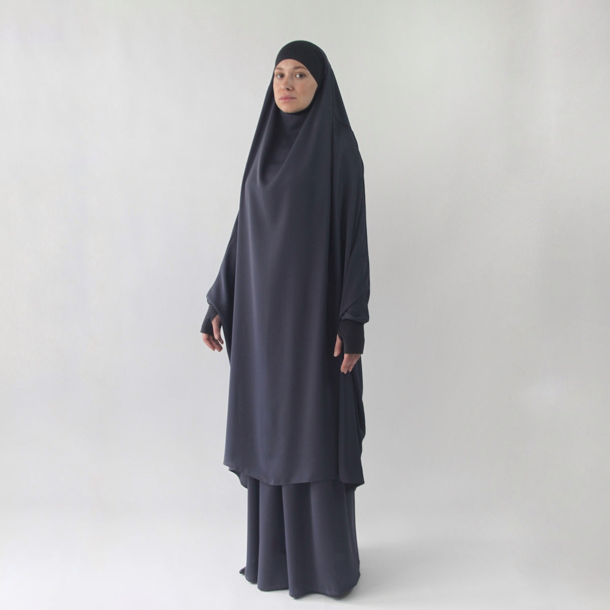 Khimar Jilbab  "Grey Aisha" 1