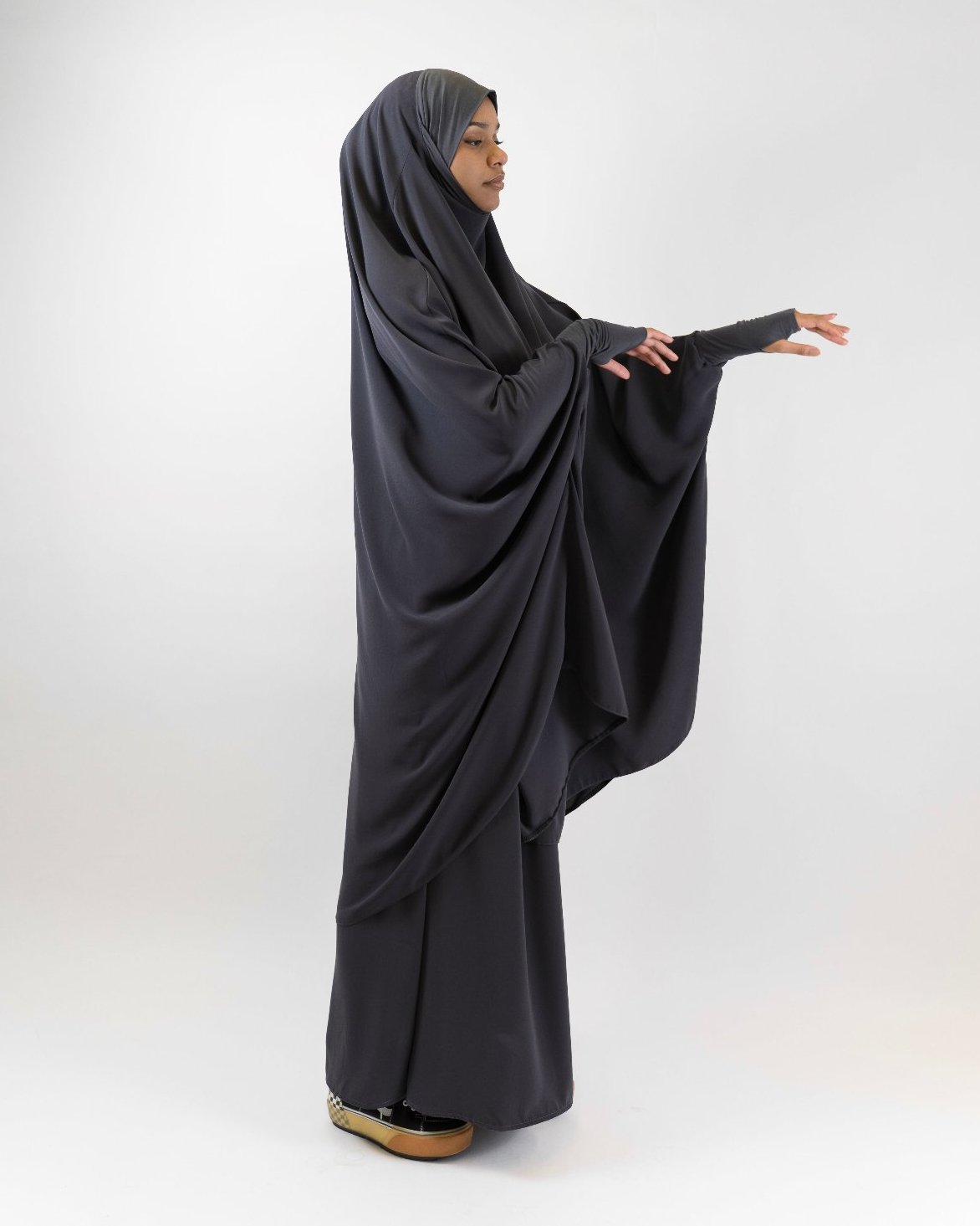 Khimar Jilbab  "Dark grey Aisha" 12