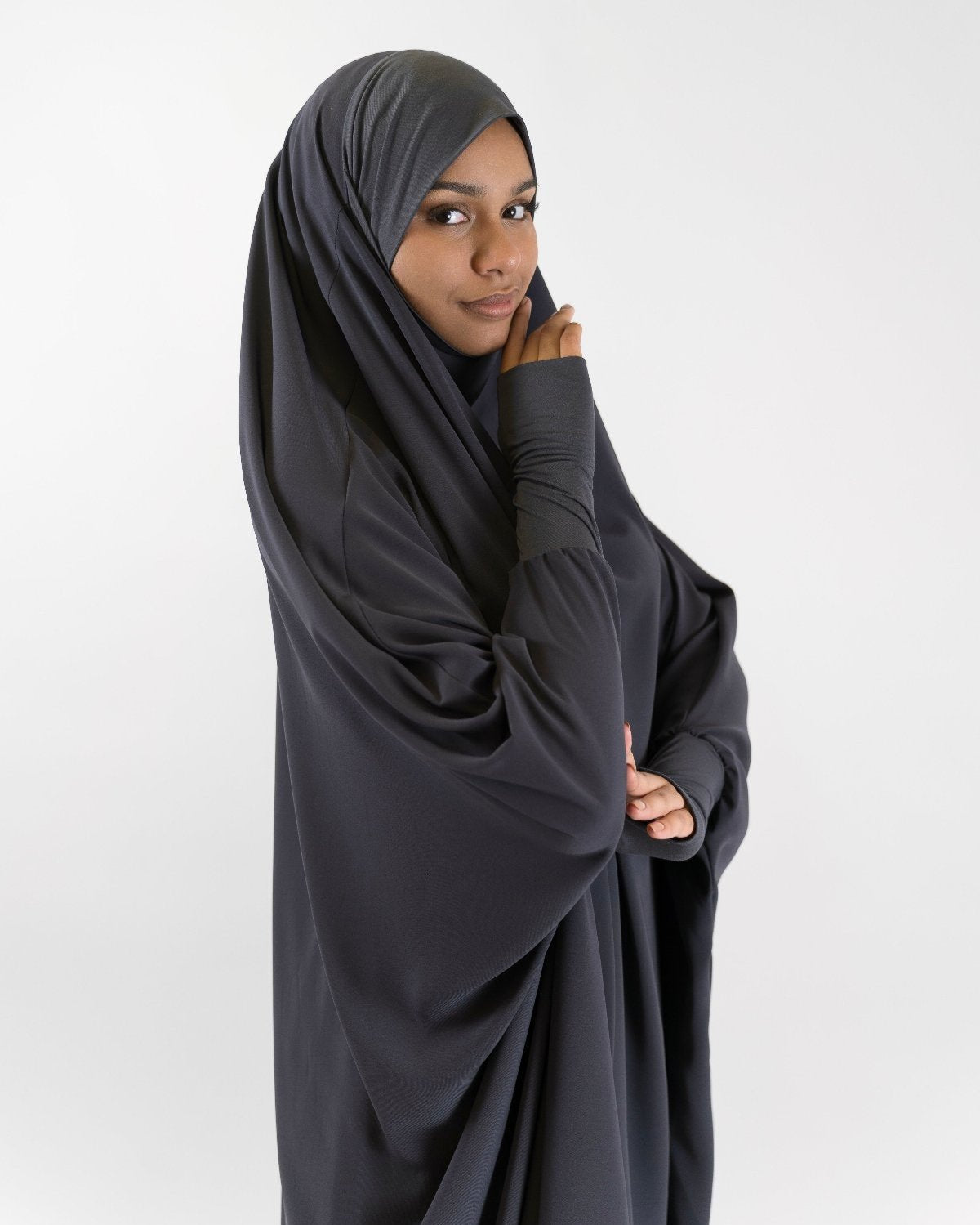 Khimar Jilbab  "Dark grey Aisha" 6