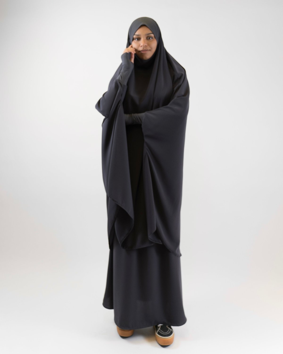 Khimar Jilbab  "Dark grey Aisha" 5