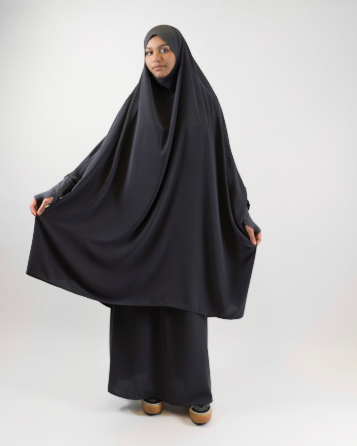 Khimar Jilbab  "Dark grey Aisha" 3