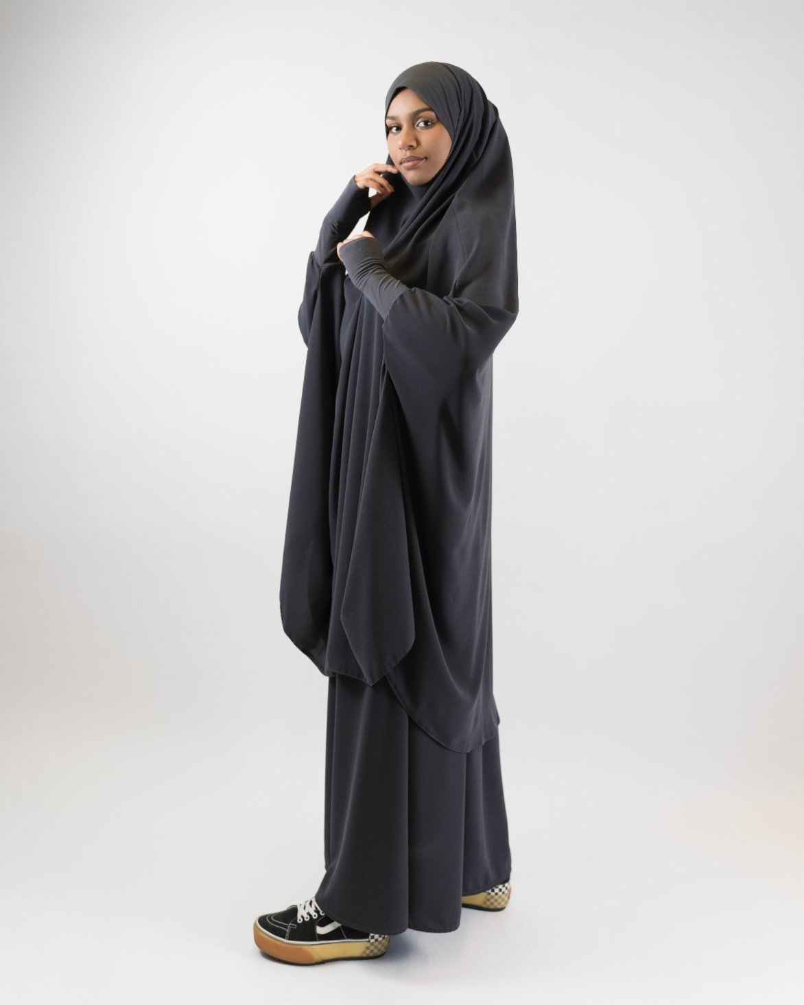 Khimar Jilbab  "Dark grey Aisha" 2