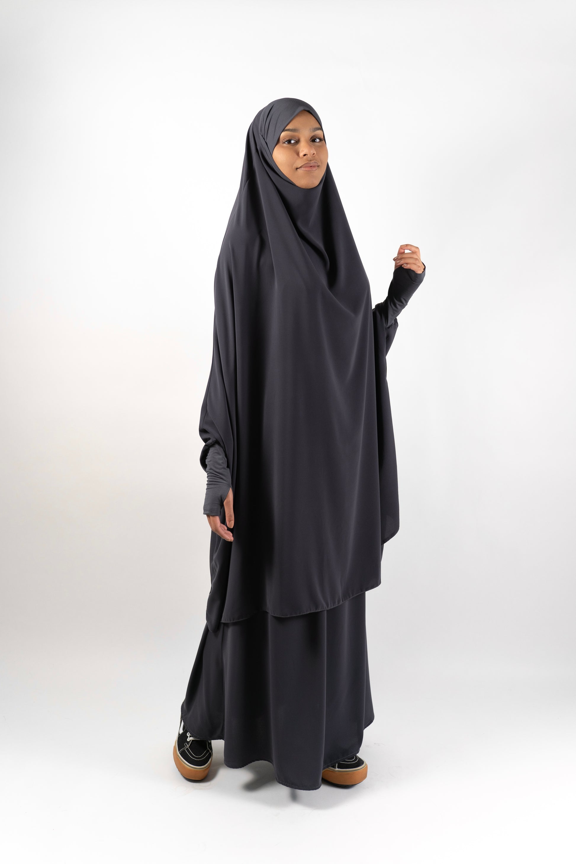 Khimar Jilbab  "Dark grey Aisha" 