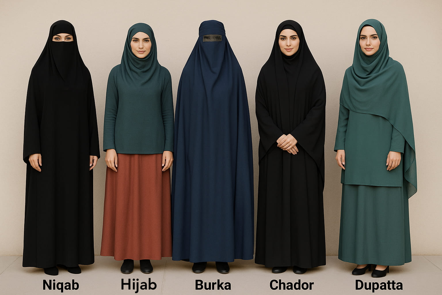 What Is The Difference Between Hijab Niqab And Burka